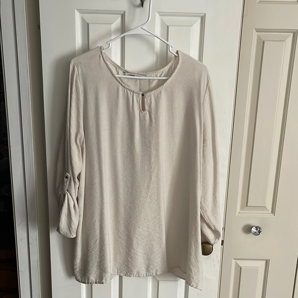 Elegant Cream Women's Top
